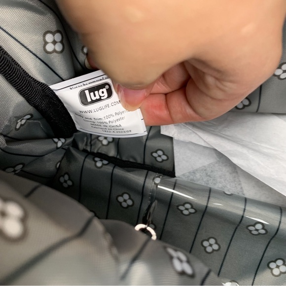 Lug Winger 2pc Hobo Bag Black Silver Stitch NEW Shoulder Crossbody Quilted Coin - Picture 9 of 9